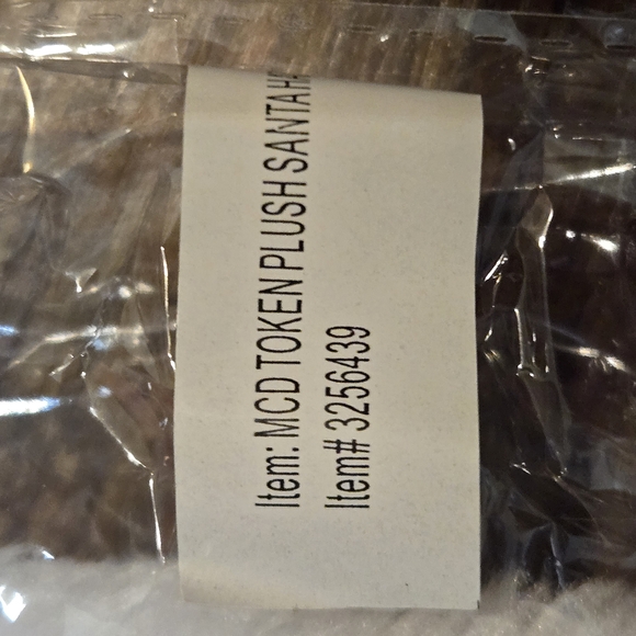 New Sealed Official McDonald's Red and White Santa Hat Christmas Item #3256439 - Picture 3 of 4